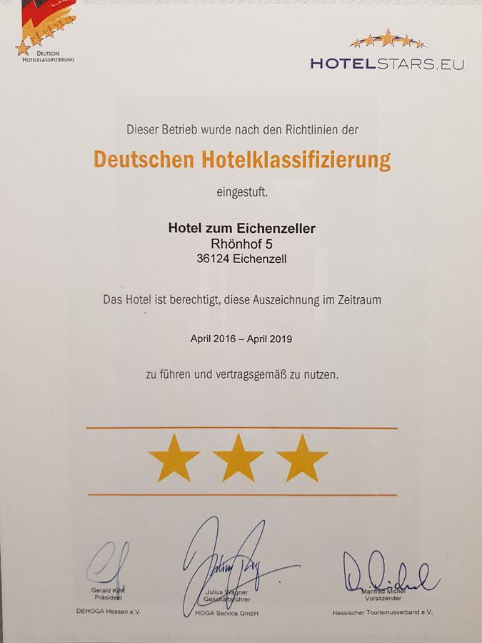 Zum Eichenzeller Hotel Exterior foto